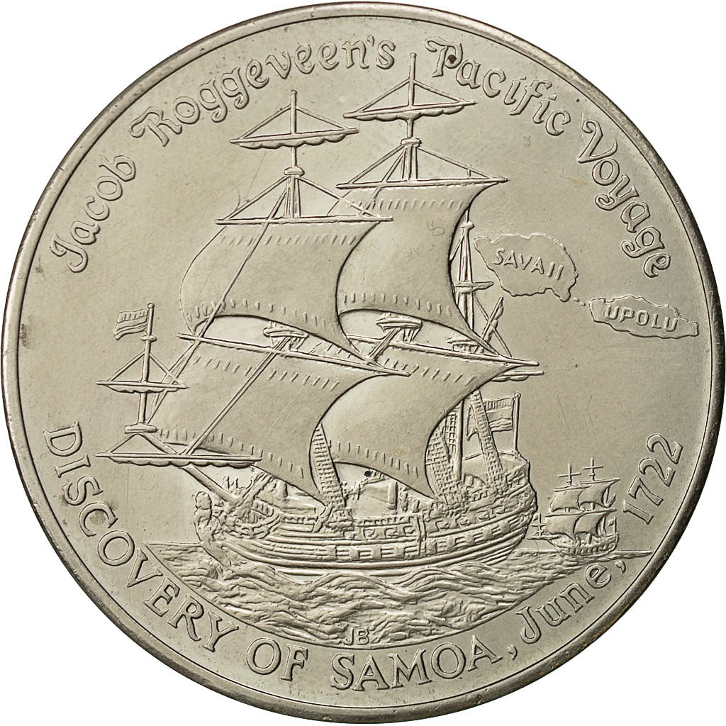 Samoa, Tala, 1972, EBC, Cobre - níquel, KM:11