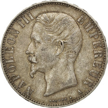 FRANCE, Napoléon III, 5 Francs, 1855, Paris, KM #782.1, AU(50-53), Silver, G...