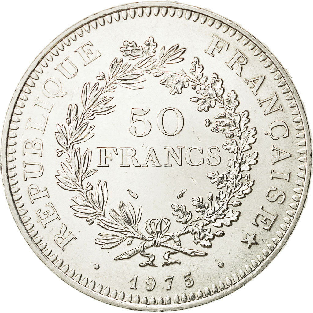 Frankreich, Hercule, 50 Francs, 1975, Paris, UNZ, Silber, KM:941.1, Gadoury:882