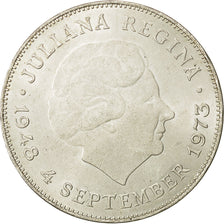 Netherlands, Juliana, 10 Gulden, 1973, MS(60-62), Silver, KM:196