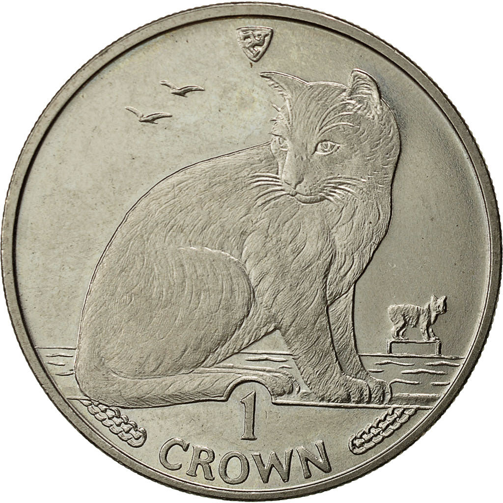 Isle of Man, Elizabeth II, Crown, 1990, Pobjoy Mint, UNZ, Copper-nickel, KM:275