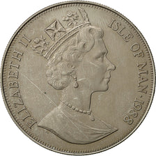 Isle of Man, Elizabeth II, Crown, 1988, Pobjoy Mint, SS, Copper-nickel, KM:245