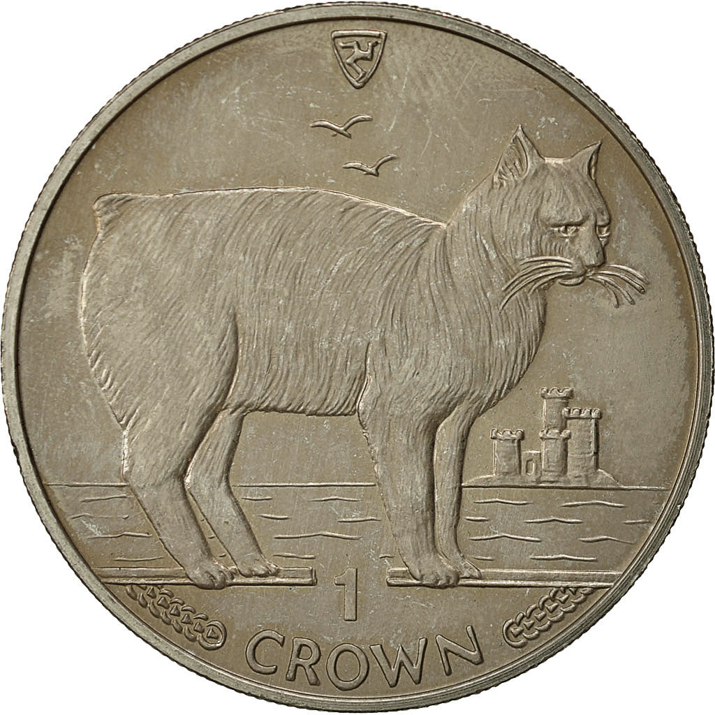 Isle of Man, Elizabeth II, Crown, 1988, Pobjoy Mint, SS, Copper-nickel, KM:245