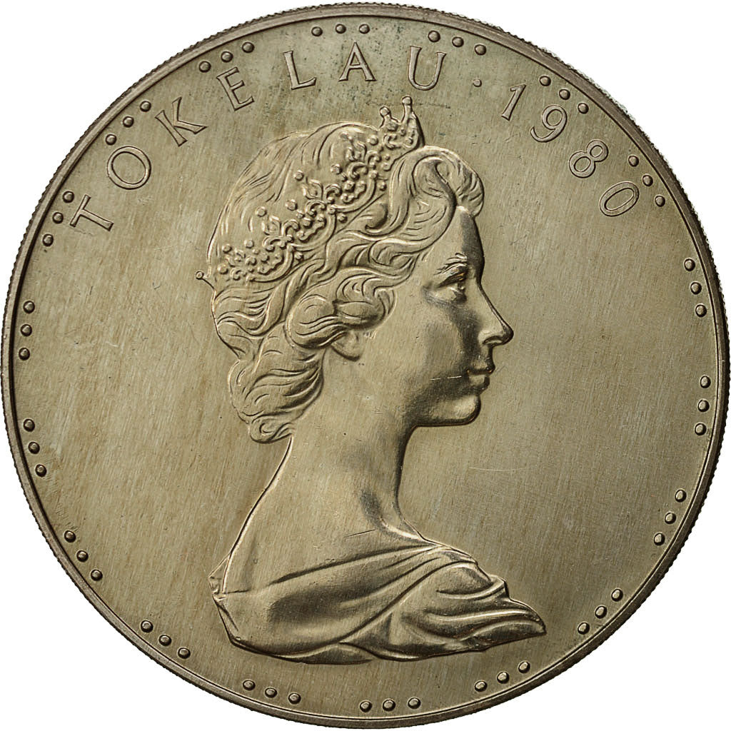 Tokelau, Elizabeth II, Tala, 1980, Pobjoy Mint, BB+, Rame-nichel, KM:3