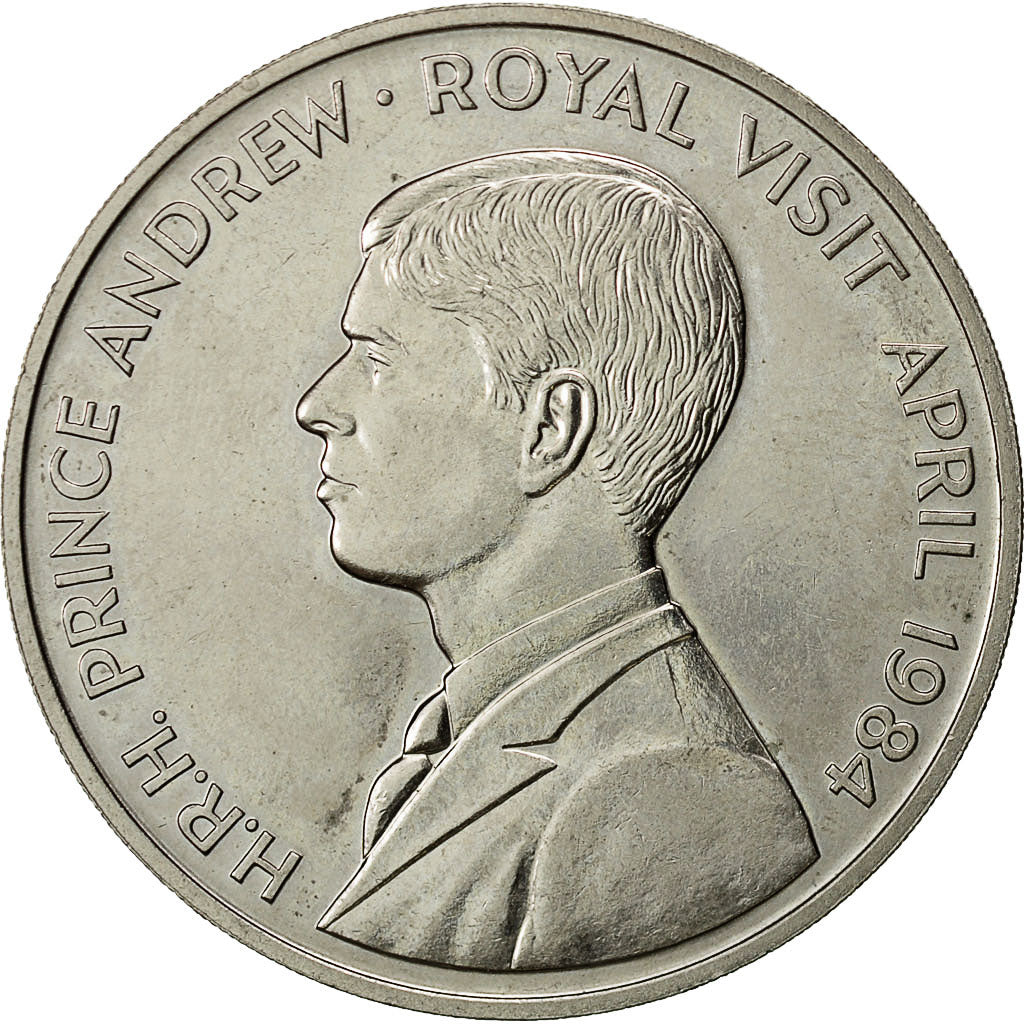 Santa Elena, Elizabeth II, 50 Pence, 1984, British Royal Mint, EBC, Cobre -