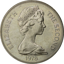 Santa Elena, Elizabeth II, 25 Pence, Crown, 1978, Pobjoy Mint, SC, Cobre -