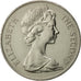 Santa Elena, Elizabeth II, 25 Pence, Crown, 1973, British Royal Mint, SC, Cobre