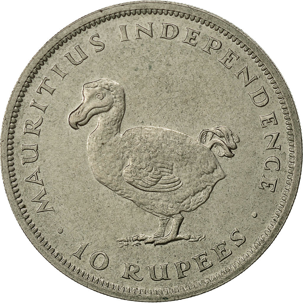 Mauritius, Elizabeth II, 10 Rupees, 1971, SS+, Copper-nickel, KM:38