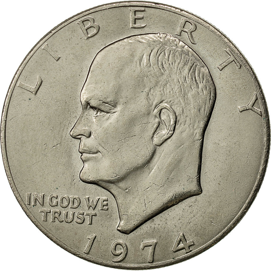 United States, Eisenhower Dollar, Dollar, 1974, U.S. Mint, Philadelphia, MS(63)