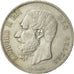 Belgio, Leopold II, 5 Francs, 5 Frank, 1868, BB, Argento, KM:24