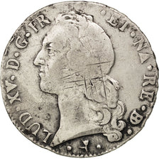 FRANCE, Écu de Béarn au bandeau, ECU, 1764, Pau, KM #518, VF(30-35), Silver, Ga.