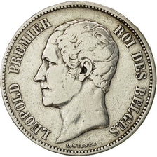 Belgio, Leopold I, 5 Francs, 5 Frank, 1850, MB+, Argento, KM:17