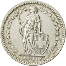Suiza, 2 Francs, 1945, Bern, EBC, Plata, KM:21