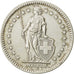 Suiza, 2 Francs, 1945, Bern, EBC, Plata, KM:21