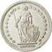 Suiza, 2 Francs, 1941, Bern, EBC, Plata, KM:21