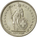 Suiza, 2 Francs, 1967, Bern, MBC, Plata, KM:21