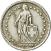Suiza, 2 Francs, 1959, Bern, MBC, Plata, KM:21