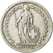 Suiza, 2 Francs, 1953, Bern, MBC, Plata, KM:21