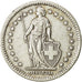 Suiza, 2 Francs, 1953, Bern, MBC, Plata, KM:21