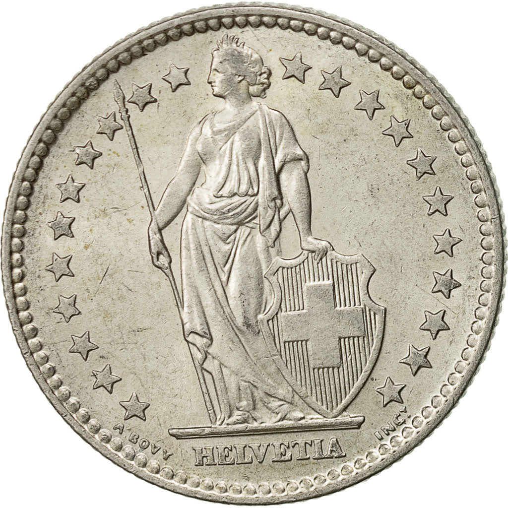 Svizzera, 2 Francs, 1963, Bern, SPL-, Argento, KM:21