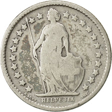 Suiza, 1/2 Franc, 1898, Bern, BC+, Plata, KM:23