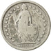 Suiza, 1/2 Franc, 1898, Bern, BC+, Plata, KM:23