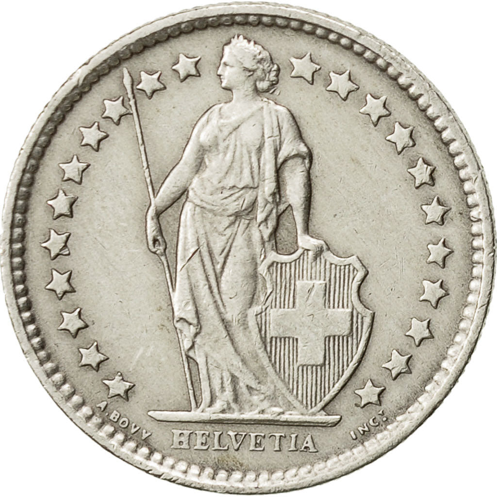 Svizzera, 1/2 Franc, 1962, Bern, BB, Argento, KM:23