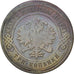 RUSSIA, 3 Kopeks, 1879, Saint-Petersburg, KM #11.2, VF(20-25), Copper, 28, 9.06