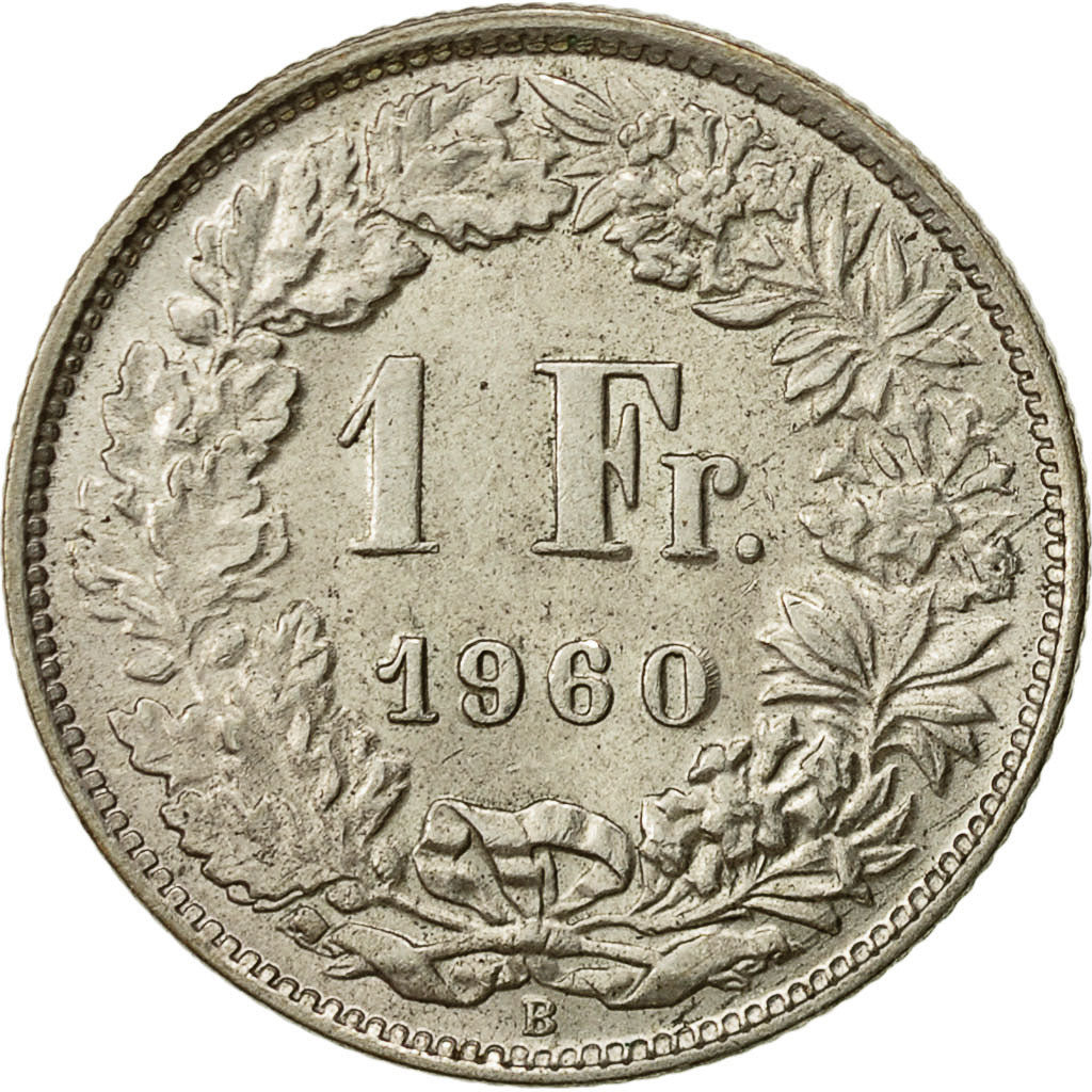Suiza, Franc, 1960, Bern, EBC, Plata, KM:24