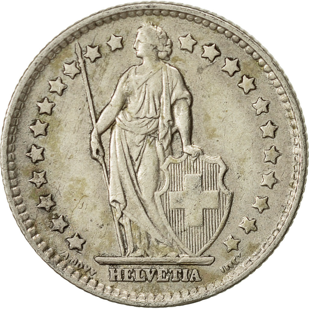 Switzerland, Franc, 1959, Bern, EF(40-45), Silver, KM:24