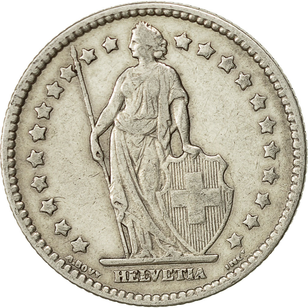 Switzerland, Franc, 1912, Bern, EF(40-45), Silver, KM:24