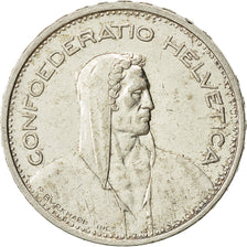 Suiza, 5 Francs, 1953, Bern, BC+, Plata, KM:40