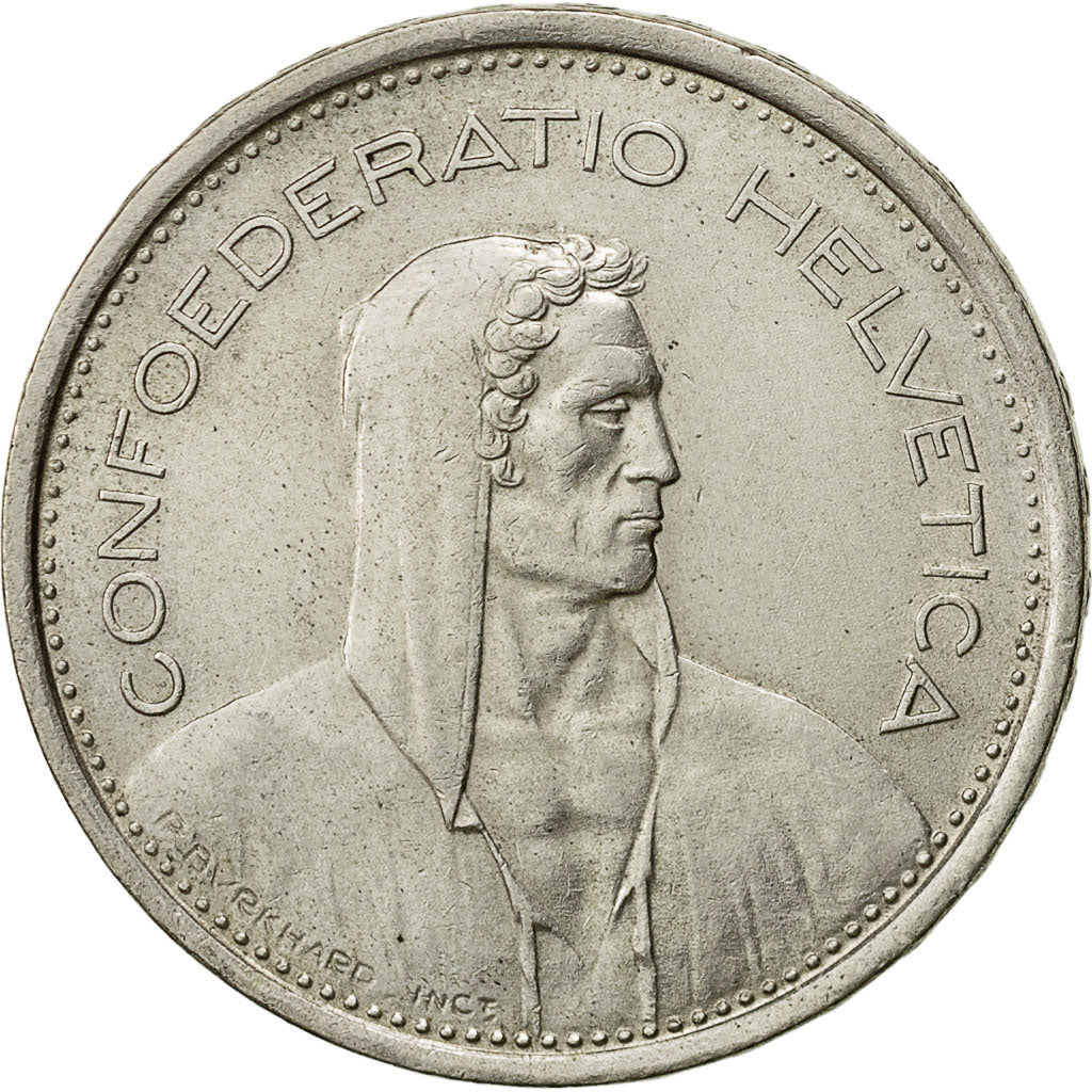 Schweiz, 5 Francs, 1969, Bern, SS+, Silber, KM:40