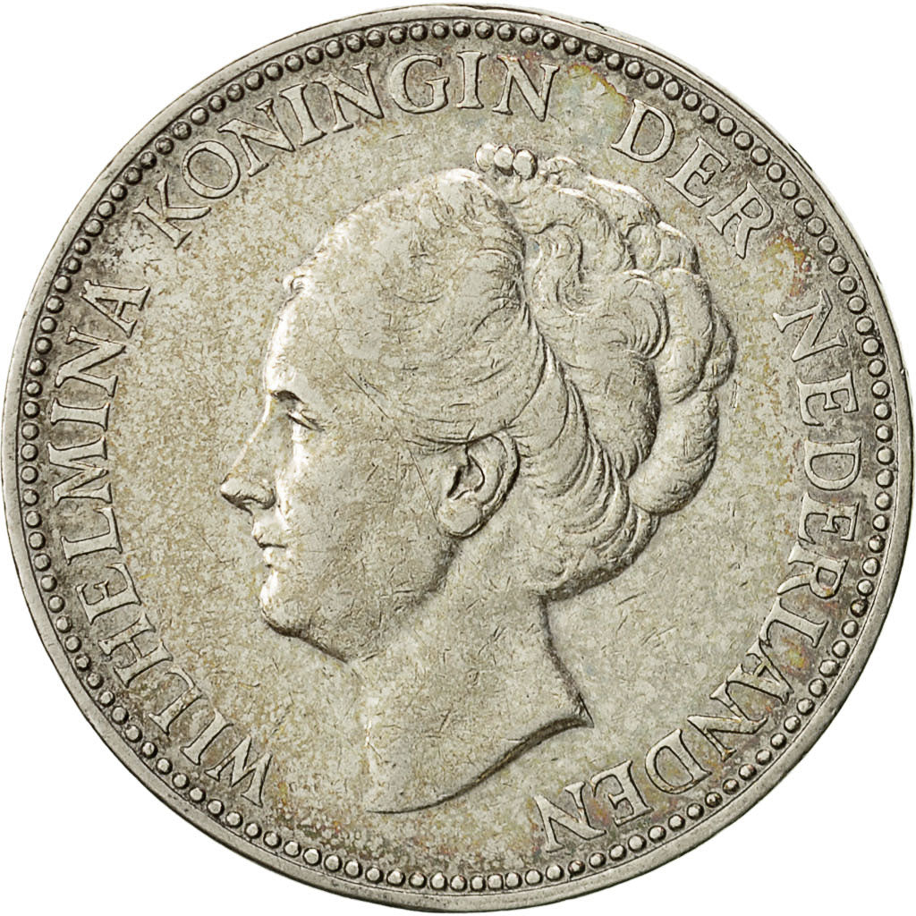 Niederlande, Wilhelmina I, Gulden, 1922, SS, Silber, KM:161.1