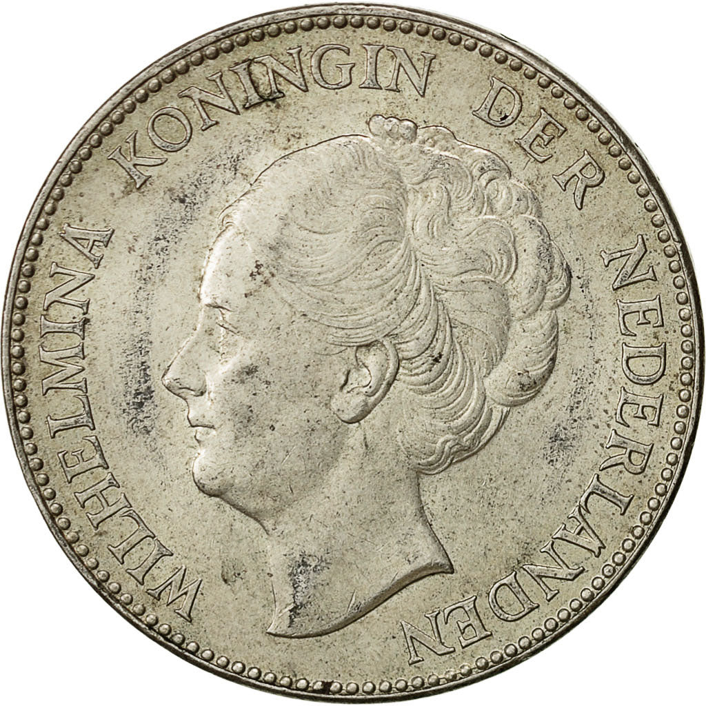 Netherlands, Wilhelmina I, Gulden, 1931, EF(40-45), Silver, KM:161.1
