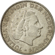 Niederlande, Juliana, Gulden, 1955, SS, Silber, KM:184