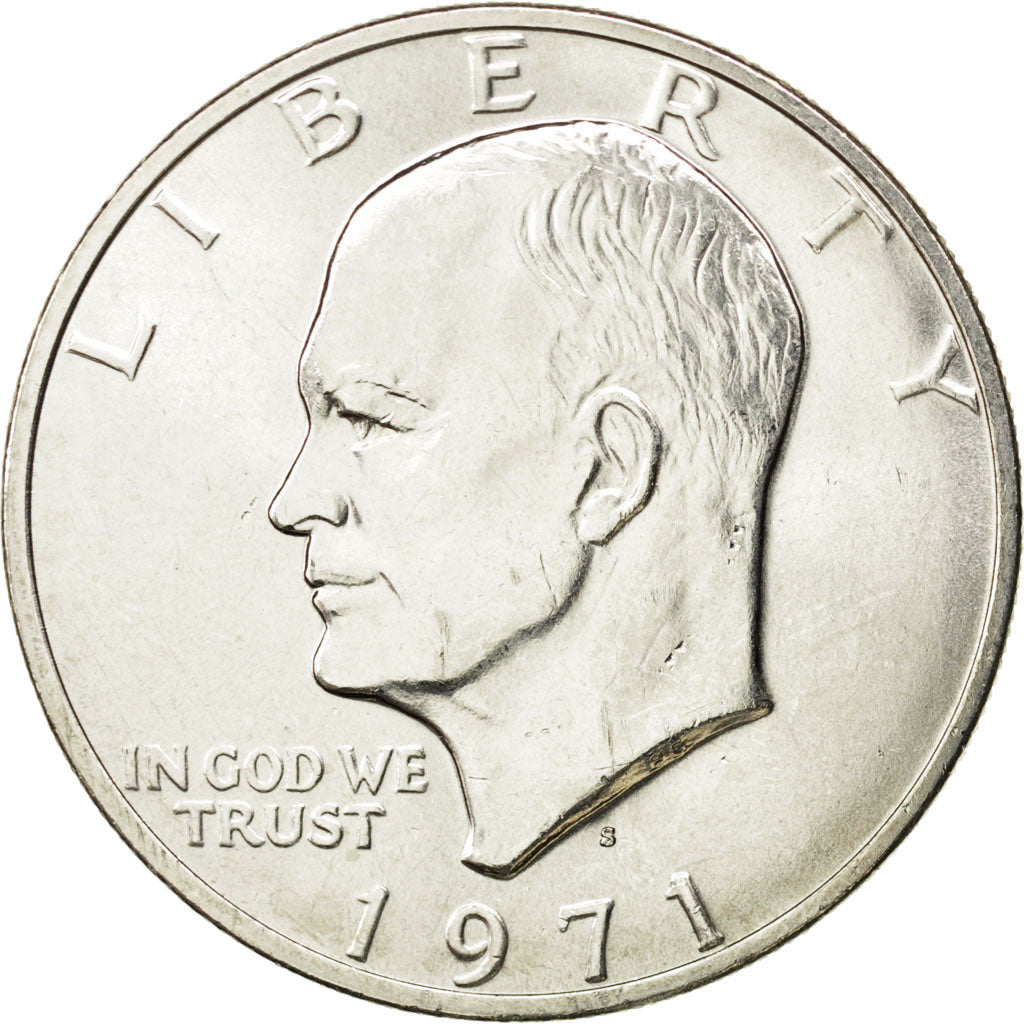 UNITED STATES, Eisenhower Dollar, Dollar, 1971, U.S. Mint, KM #203a, MS(63),...