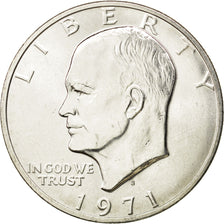 UNITED STATES, Eisenhower Dollar, Dollar, 1971, U.S. Mint, KM #203a, MS(63),...