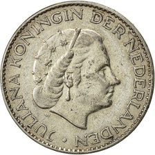 Paesi Bassi, Juliana, Gulden, 1958, BB, Argento, KM:184