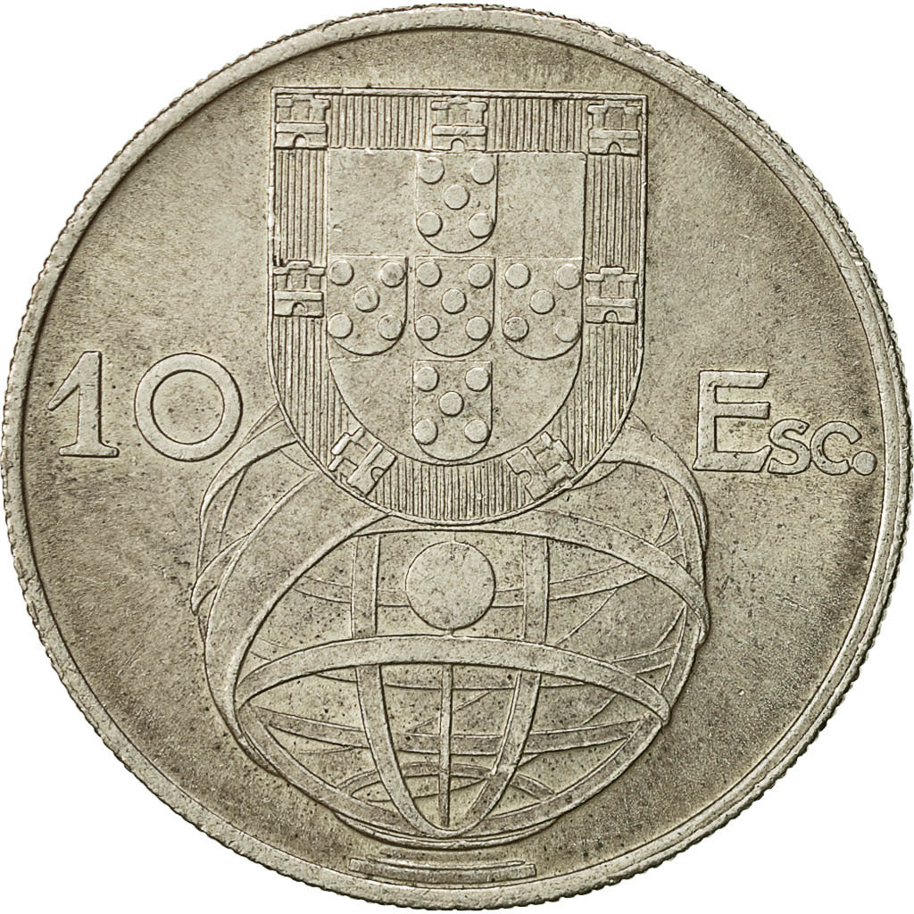 Portugal, 10 Escudos, 1955, SS, Silber, KM:586