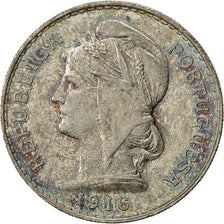 Portugal, 50 Centavos, 1916, BC+, Plata, KM:561
