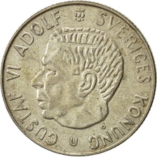 Svezia, Gustaf VI, Krona, 1964, BB+, Argento, KM:826