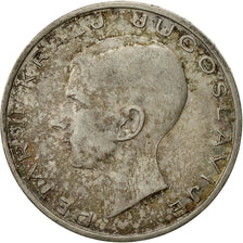 Yugoslavia, Petar II, 20 Dinara, 1938, AU(50-53), Silver, KM:23