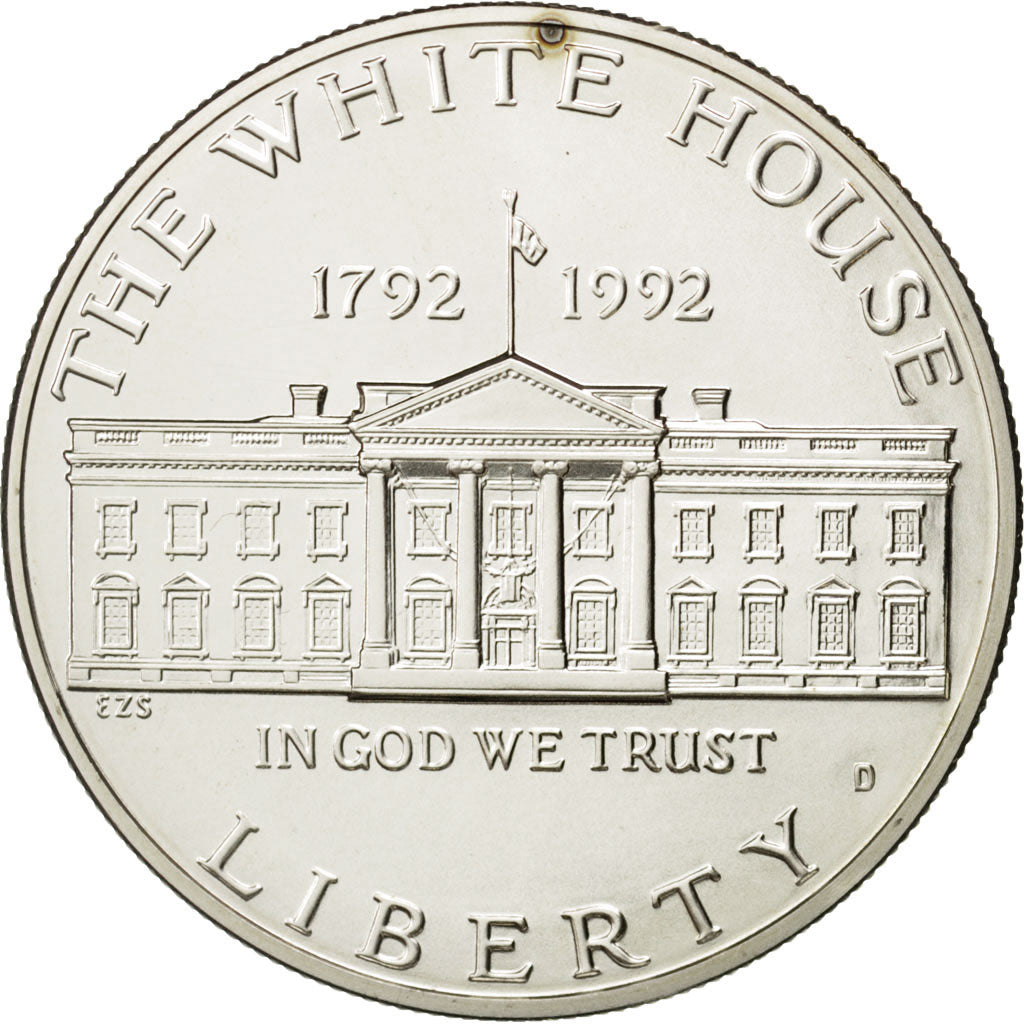 UNITED STATES, Dollar, 1992, U.S. Mint, KM #236, MS(63), Silver, 38.1, 26.86