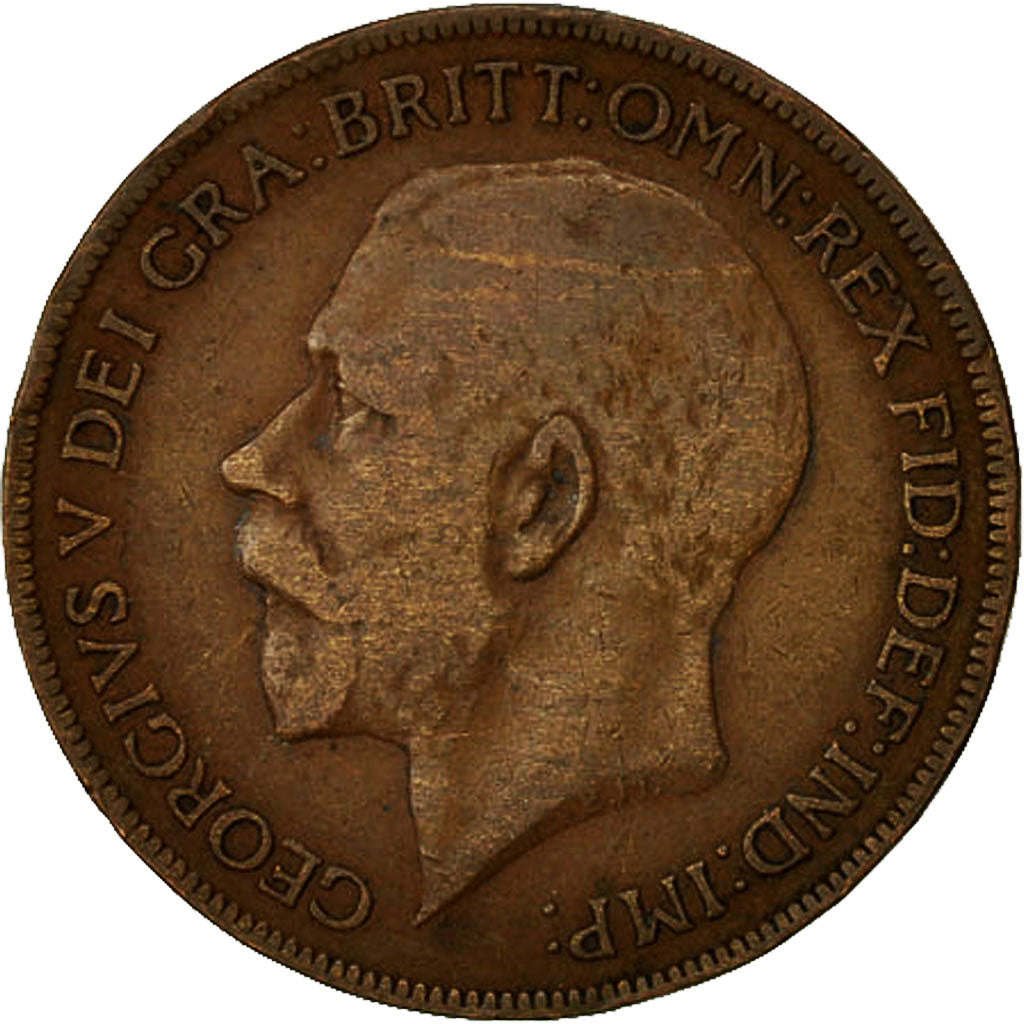 Grande-Bretagne, George V, Penny, 1921, B+, Bronze, KM:810