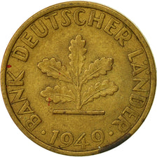 GERMANIA - REPUBBLICA FEDERALE, 5 Pfennig, 1949, Stuttgart, BB, Acciaio