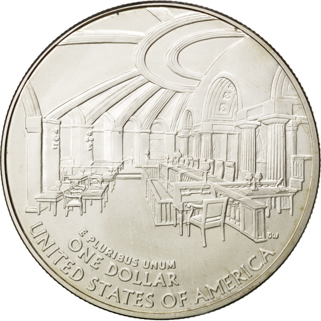 UNITED STATES, Dollar, 1992, U.S. Mint, KM #238, MS(63), Silver, 38.1, 26.54