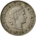 Svizzera, 5 Rappen, 1920, Bern, BB, Rame-nichel, KM:26