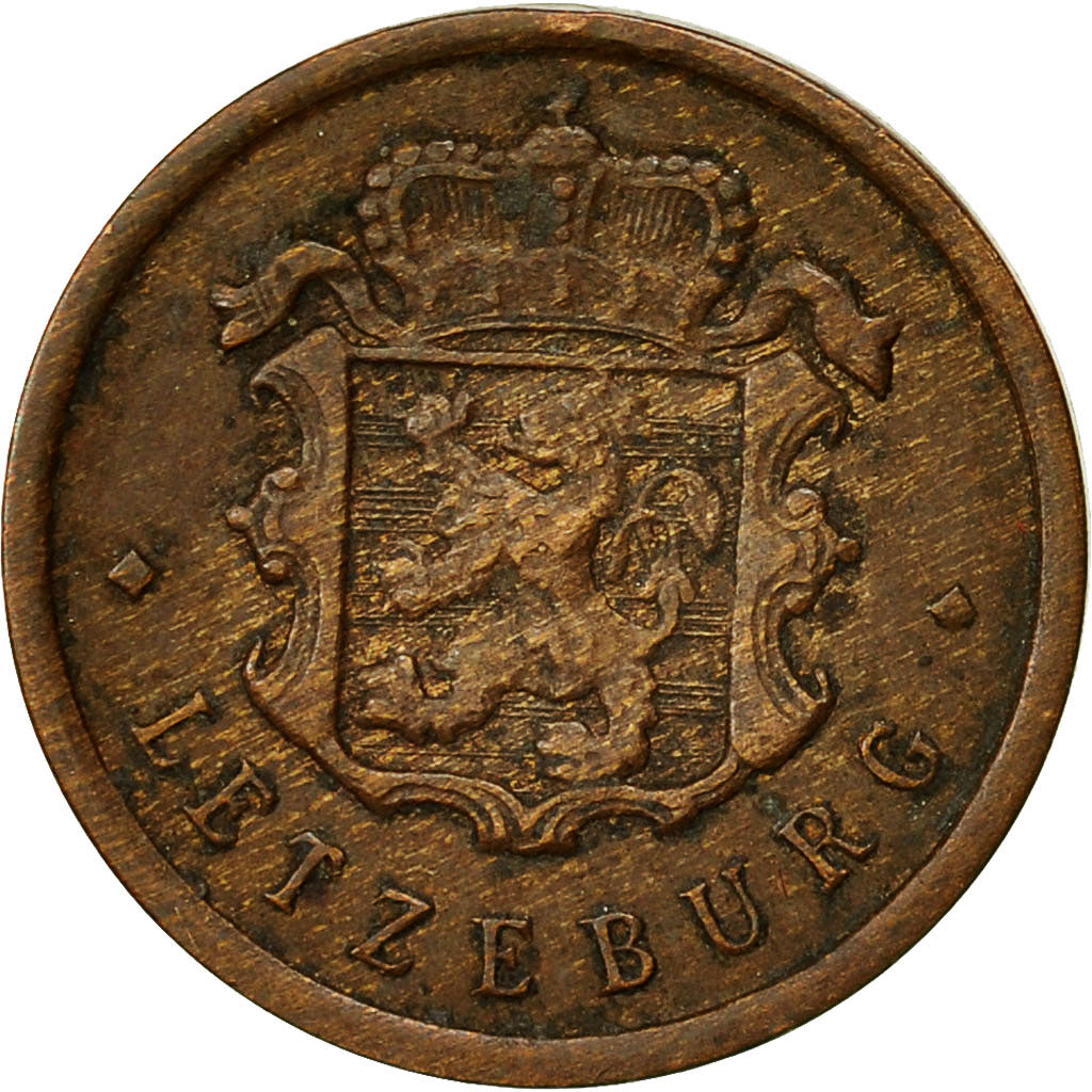 Luxembourg, Charlotte, 25 Centimes, 1946, VF(30-35), Bronze, KM:45