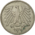 GERMANIA - REPUBBLICA FEDERALE, 5 Mark, 1979, Stuttgart, BB, Nichel ricoperto in